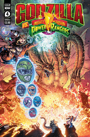 Godzilla Vs. The Mighty Morphin Power Rangers #4 Variant A