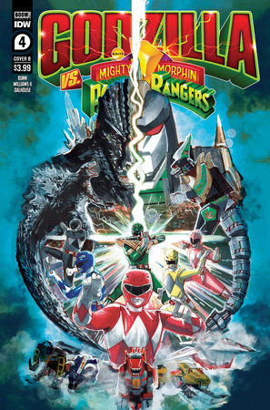 Godzilla Vs. The Mighty Morphin Power Rangers #4 Variant B