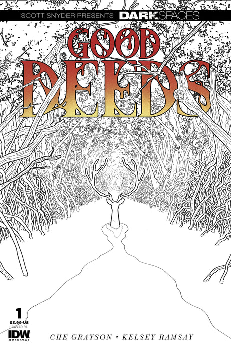 Dark Spaces: Good Deeds #1 Variant RI (1:50) (Sherman B&W)