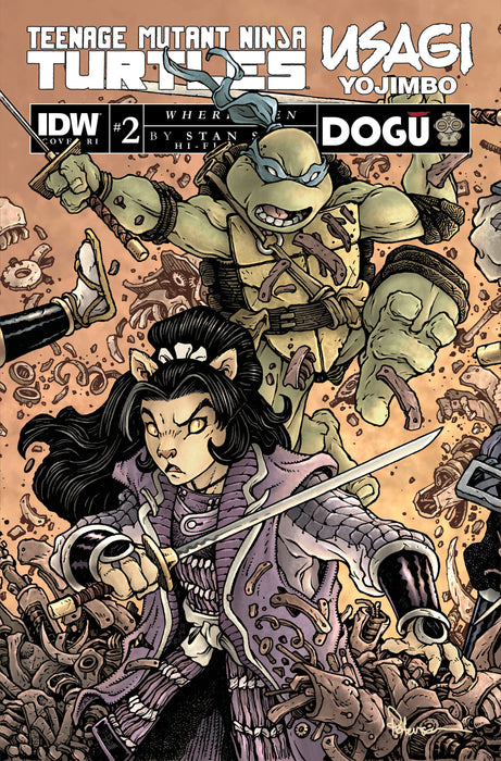 Teenage Mutant Ninja Turtles/Usagi Yojimbo: WhereWhen #2 Variant RI (1:50) (Petersen)