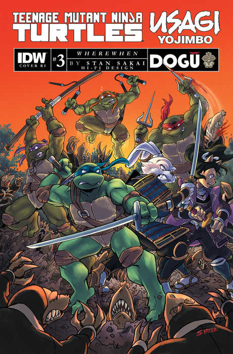 Teenage Mutant Ninja Turtles/Usagi Yojimbo: WhereWhen #3 Variant RI (1:10) (Myer)