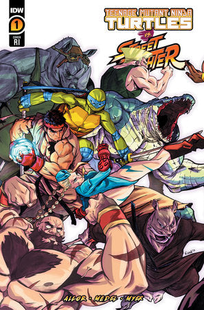 Teenage Mutant Ninja Turtles Vs. Street Fighter #1 Variant RI (1:25) (Federici)