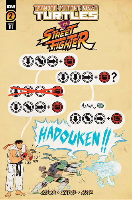 Teenage Mutant Ninja Turtles Vs. Street Fighter #2 Variant RI (1:100) (Juni Ba)