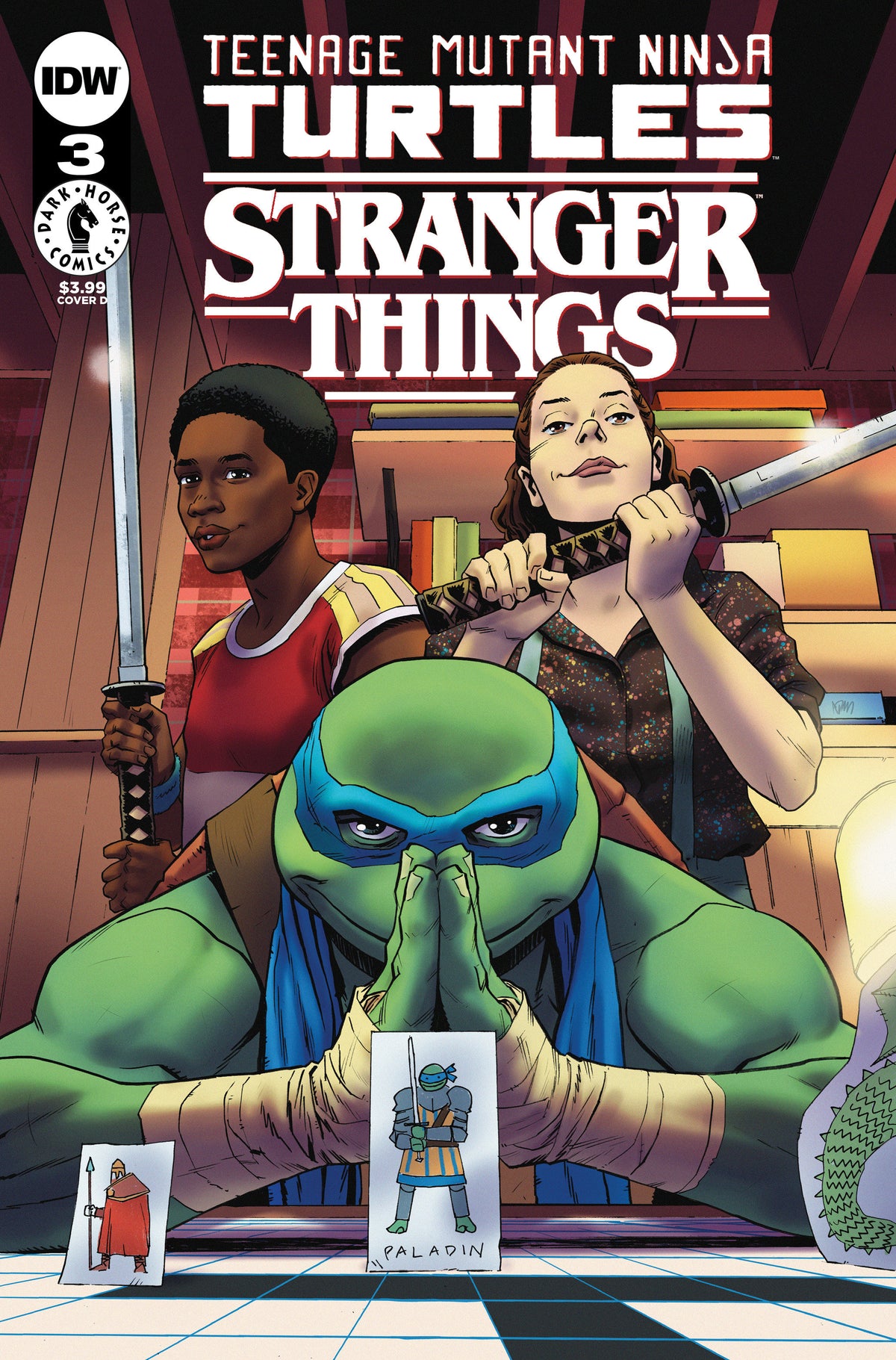 Teenage Mutant Ninja Turtles x Stranger Things #3 Variant D