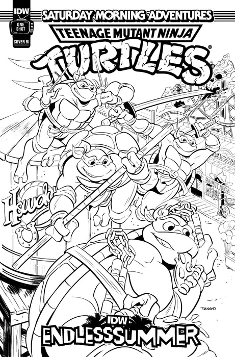 IDW Endless Summer—Teenage Mutant Ninja Turtles: Saturday Morning Adventures Variant RI (10) (Coloring Book Variant)