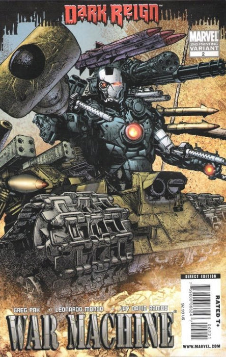 War Machine (2008) #2 (2nd Print Manco Variant)