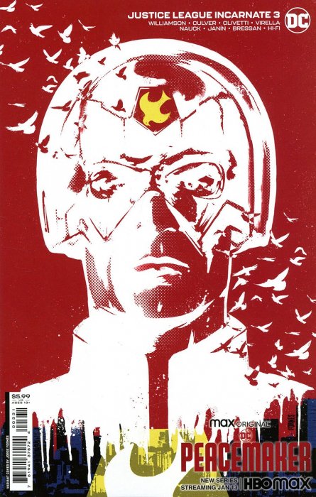 JUSTICE LEAGUE INCARNATE #3 (OF 5) CVR C JORGE FORNES PEACEMAKER CARD STOCK VAR