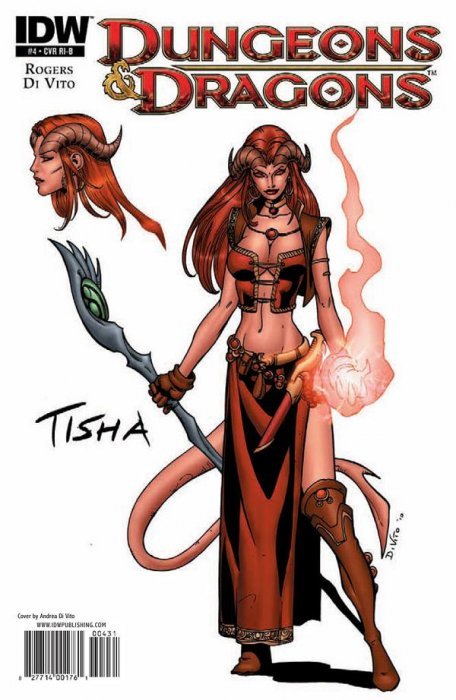 Dungeons and Dragons (2010) #4 (Andrea Di Vito Character Incentive Sketch Cover)