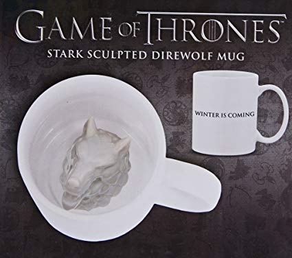 Stark Sculpted Direwolf Mug Game of Thrones