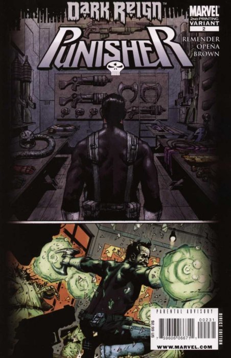 Punisher (2009) #2 (2nd Print Opena Variant)