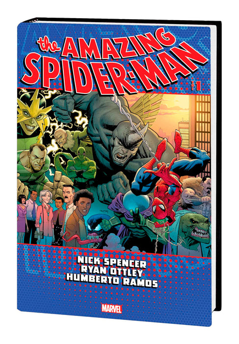 AMAZING SPIDER-MAN BY NICK SPENCER OMNIBUS VOL. 1 HC OTTLEY FIRST ISSUE COVER [DM ONLY]