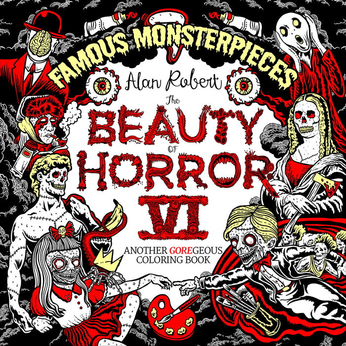 The Beauty of Horror: Famous Monsterpieces Coloring Book