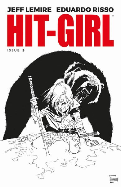 Hit-Girl (2018) #5 (Cover B B&W Risso)