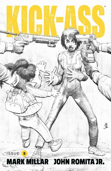 Kick-Ass (2018) #5 (Cover B B&W Romita Jr)