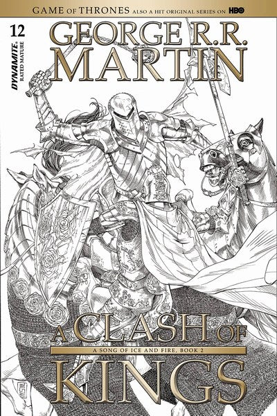Game of Thrones Clash of Kings (2017) #12 (Cover C 1:10 Miller B&W Incv)