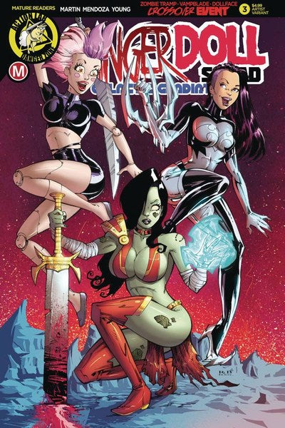 Danger Doll Squad Galactic Gladiators (2018) #3 (Cover C White)