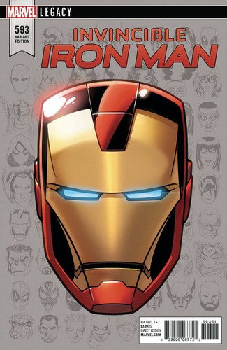Invincible Iron Man (2017) #593 (1:10 Legacy Headshot Var Legacy)