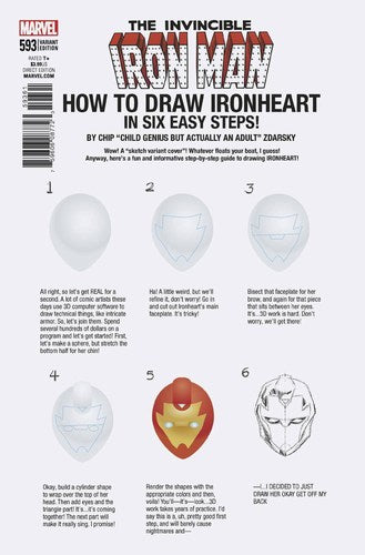 Invincible Iron Man (2017) #593 (Zdarsky How To Draw Var Legacy)