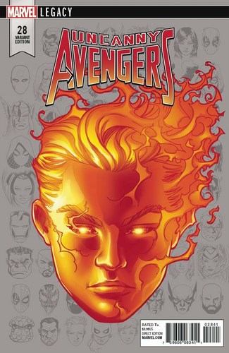 Uncanny Avengers Volume 2 (2015) #28 (1:10 Mckone Legacy Headshot Var Legacy)