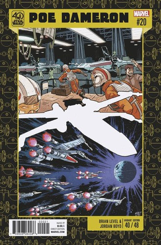 Star Wars Poe Dameron (2016) #20 (Level 40th Anniv Variant)