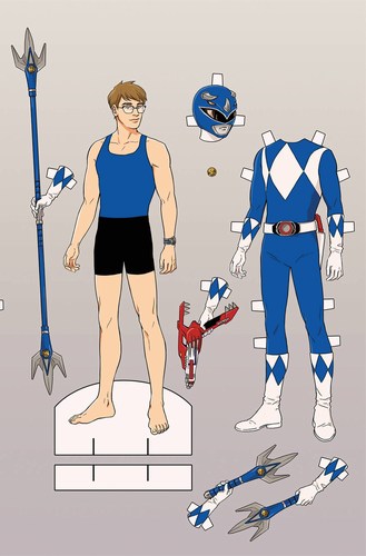Go Go Power Rangers (2017) #4 (Unlockable Mok Variant)