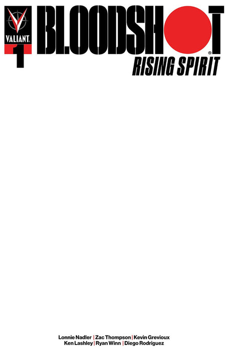 Bloodshot Rising Spirit (2018) #1 (CVR C BLANK COVER)