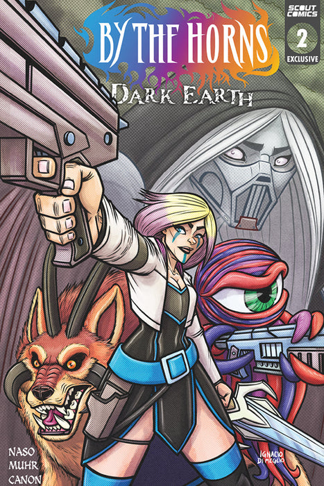 BY THE HORNS DARK EARTH #2 WEBSTORE EXCLUSIVE COVER