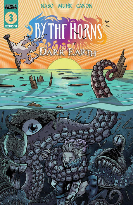 BY THE HORNS DARK EARTH #3 WEBSTORE/WHATNOT EXCLUSIVE COVER