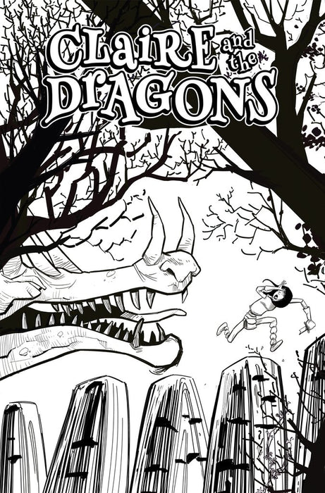 CLAIRE AND THE DRAGONS #1 COLORING BOOK COVER