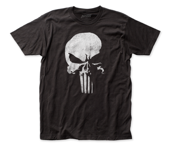 PUNISHER LOGO FITTED JERSEY T-SHIRT