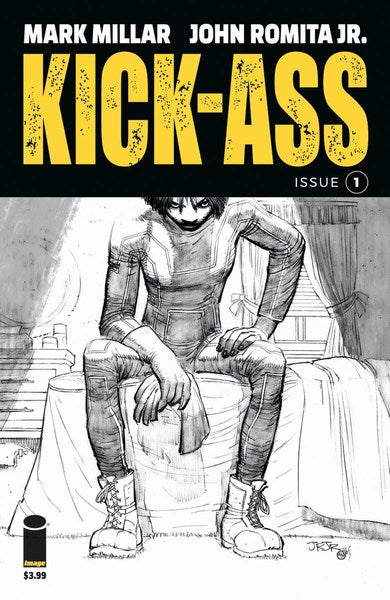 Kick-Ass (2018) #1 (Cover B B&W Romita Jr)