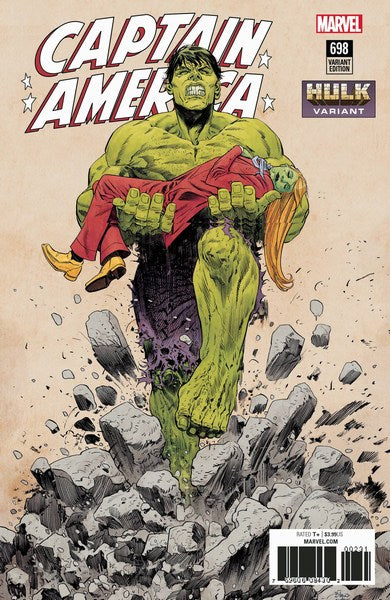 Captain America (2017) #698 (Evely Hulk Var Leg)