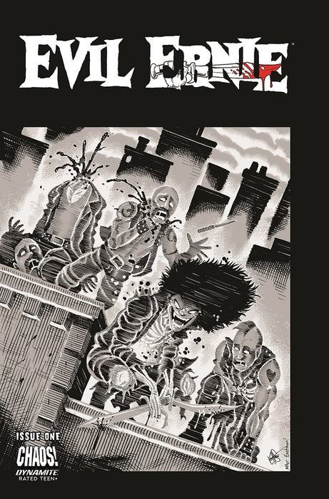 EVIL ERNIE #1 CVR N 11 COPY INC: "TMNT" B&W