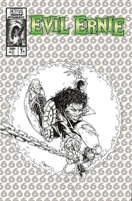 EVIL ERNIE #1 CVR O 11 COPY INC: "MCFARLANE" B&W