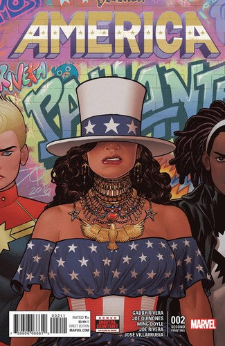 America (2017) #2 (2nd Print Quinones Variant)