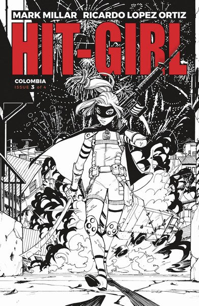 Hit-Girl (2018) #3 (Cover B B&W Reeder)