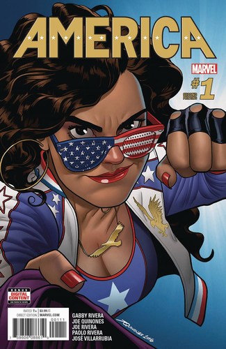 America (2017) #1 (2nd Print Quinones Variant)