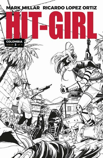 Hit-Girl (2018) #2 (Cover B B&W Reeder)