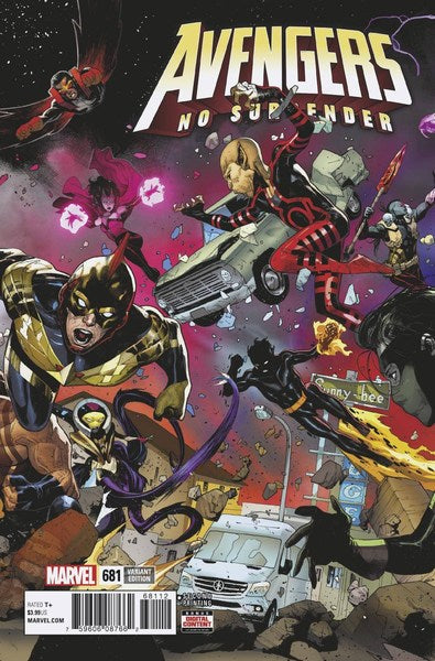Avengers (2017) #681 (2nd Print Brooks Variant)