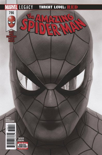 Amazing Spider-Man (2017) #796 (Alex Ross B&W 3rd Print Variant)