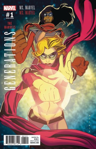 Generations Captain Marvel & Ms Marvel (2017) #1 (1:25 Anka Variant)