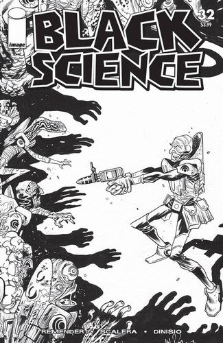 Black Science (2013) #32 (Cover D B&W Walking Dead #5 Tribute Variant)