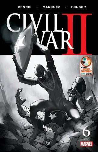Civil War II (2016) #6 (Retailer Summit Djurdjevic B&W Variant)