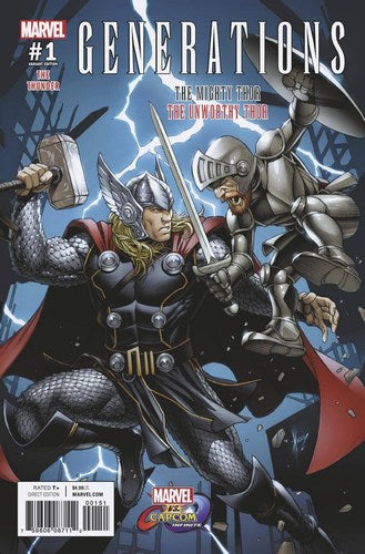 Generations Unworthy Thor & Mighty Thor (2017) #1 (Marvel Vs Capcom Variant)