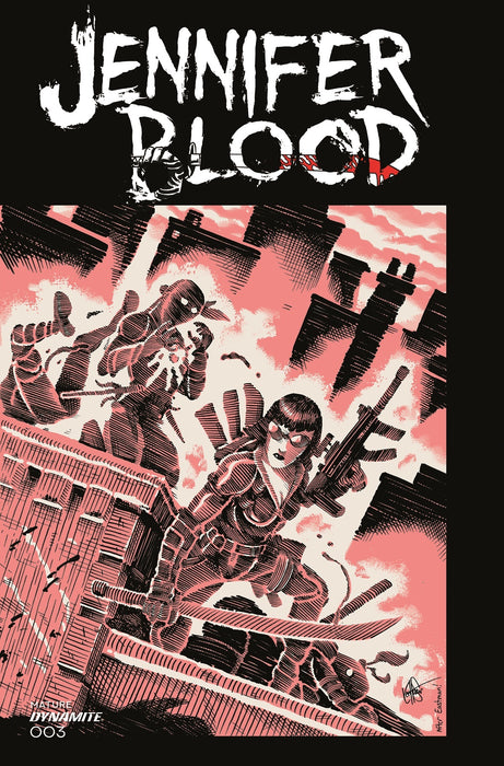 JENNIFER BLOOD #3 CVR L BONUS VAR: KEN HAESER "TMNT" HOMAGE