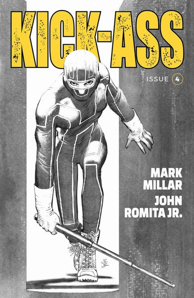 Kick-Ass (2018) #4 (Cover B B&W Romita Jr)