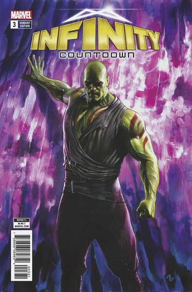 Infinity Countdown (2018) #3 (Drax Holds Infinity Var Leg)