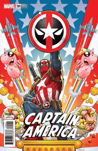 Captain America (2017) #701 (Nakayama Deadpool Variant)