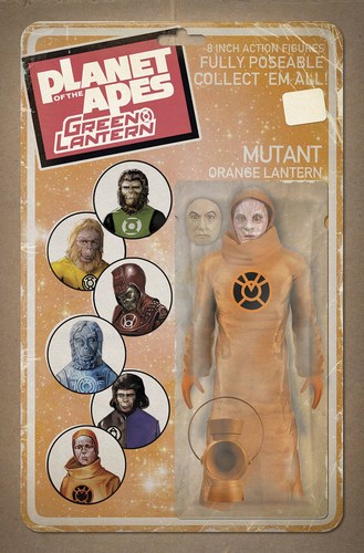 Planet of the Apes Green Lantern (2017) #6 (Unlock Vintage Figure Var)