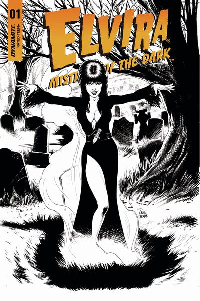 Elvira Mistress of the Dark (2018) #1 (Cover G 1:10 Cermak B&W)